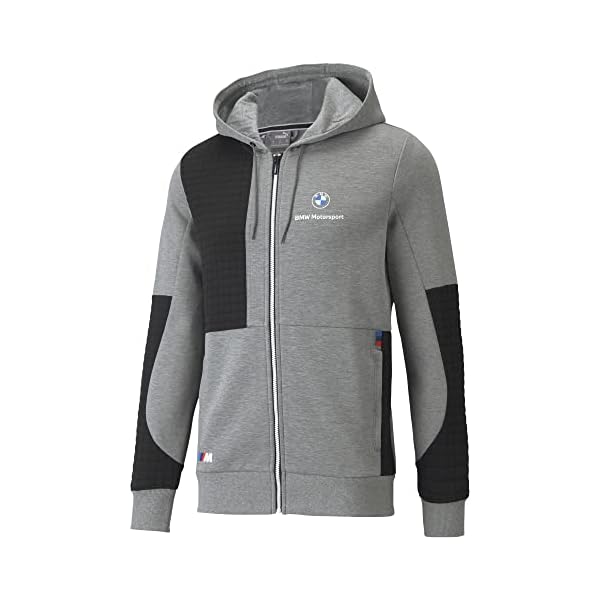 PUMA Herren BMW M Motorsport Hoodie mit Durchgehendem Reißverschluss Kapuzen-Sweatshirt