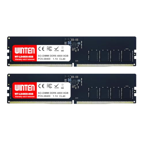 Amazon.co.jp: WINTEN デスクトップPC用 メモリ DDR5-4800 16GB（8GB×2