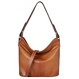 Iswee Hobo Bags Soft Leather Shoulder Bag for Women Bucket Crossbody Bag Casual Shoulder Handbag（So