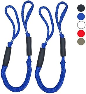 Abeauty 2X Bungee Dock Line Dockline Mooring Rope Bungee Cord for Boats Kayak