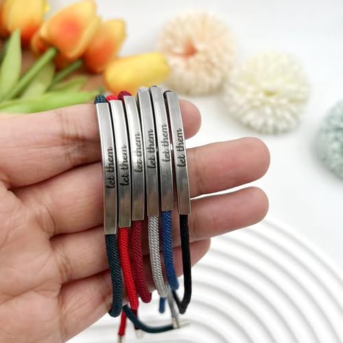 Let Them Bracelets Self Worth Motivational Engraving Bracelets To Sorority Sisters Best Friends Inspirational Friendship Bracelets4