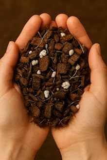 Noot Potting Soil Mix for Indoor & House Plants – 1 Gallon – Orchid, Succulent, Cactus, Aroid, Houseplant, Monstera – Bio-Organic – Fast Draining – Rapid Root Growth – Pre-Soaked & Ready to Use