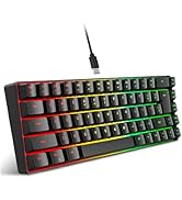 Amazon | エルゴノミクスキーボード USB有線分割キーボード Palm対応