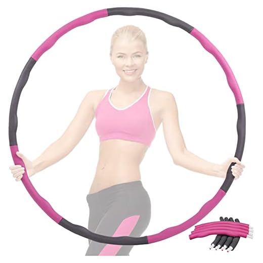 beautyshow Viktad rockring för ungdomar tonåringar vuxna damer, avtagbar storlek justerbara rockringar fitness hoola ring bantning mjuk skumring för hem fitness gym träning träning