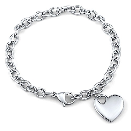Preisvergleich Produktbild Damen Armband Edelstahl mit Anhänger Herz