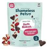 Picture of Shameless Pets Soft-Baked Dog Treats, Duck Duck Beet - Natural & Healthy Chews for Digestive Support with Fiber - Doggie Biscuits Baked & Made in USA, Free from Grain, Corn & Soy - 1-Pack