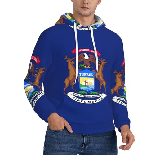 Pull Michigan homme pour journées fraîches et mi-saison décontractée