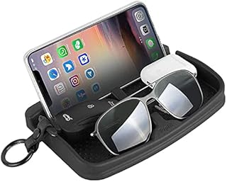 Anti-Slip Cell Phone Pad Universal for Car Dashboard Non-Slide Silicone Rubber Gel Mat Cell Phone Holder for Smartphone X/8/7 Plus Galaxy Note 8 S9 S8 Plus or GPS Devices Sunglasses Cards Coins