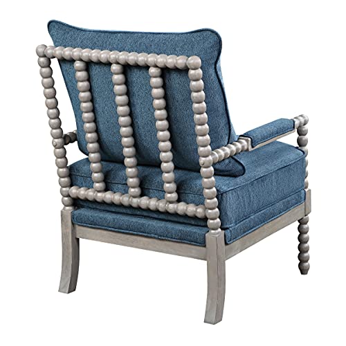 OSP Home Furnishings Abbott Spindle Accent Chair with Padded Spring