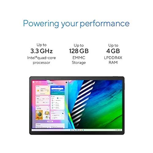 Image of (Refurbished) ASUS VivoBook 13 Slate OLED, Intel Pentium Silver N6000, 13.3-inch (33.8 cms) FHD OLED Touch 2-in-1 Laptop (4GB /128GB eMMC /Office 2021 /Win 11 /Black), T3300KA-LQ122WS