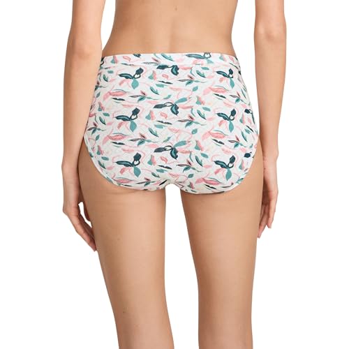 Image of Jockey Women's Underwear Elance Breathe French Cut - 3 Pack, Celadon Zen /Abstract Palma /Rose Gold, 10