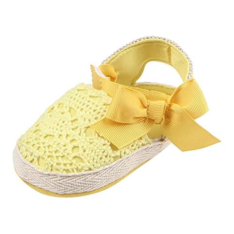 Girls Hollow Baby Toddler Comfortable Bow Boys Shoes Prewalker Walking Light Baby Shoes Cover