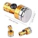 Dilwe 4Pcs Body Post Mount, Aluminum Magnetic Invisible Body Post Mount for SCX10 4WD 1:10 RC Car(Yellow)