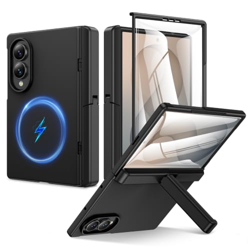 Doeshine Coque pour Samsung Galaxy Z Fold 8 avec Support, Noir
