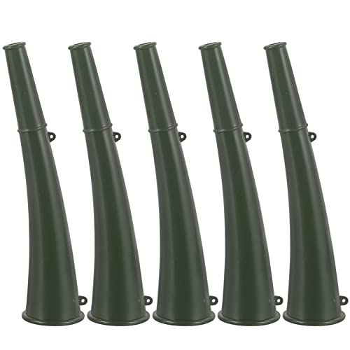 5pcs Trumpet Soccer Portable Signal Horn Fan Cheer Horn Noise Maker Horn Sporting Events Horn Hockey Horn Football Games Horn Outdoor Signal Horn Plastic Whistle