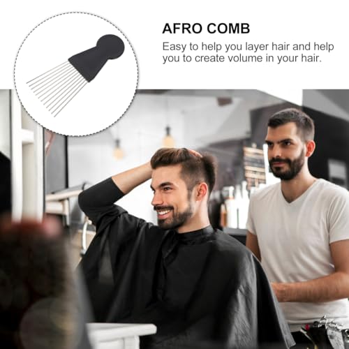 Peine KALLORY Hair Pick de acero inoxidable 2 unidades miniatura 7