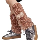 Generisch Beinwärmer | Hautfreundlicher Bequemer Hirschdruck | Dicke Beinwärmer - Für Urlaub Pendeln Festliche Veranstaltungen Halloween Freundin Ehefrau Freund Tochter