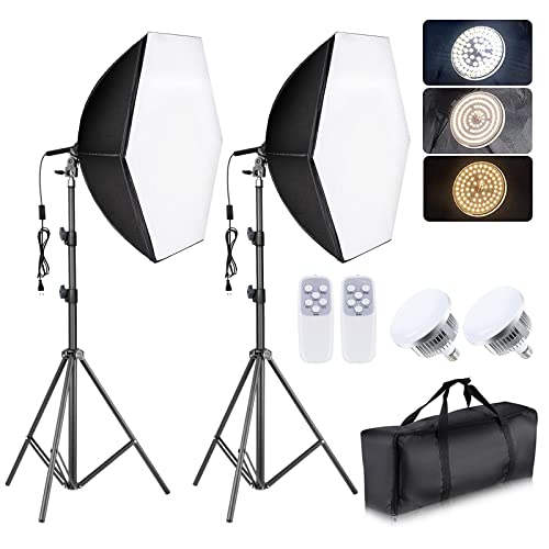Hexagonal Softbox Lighting Kit for Portraits