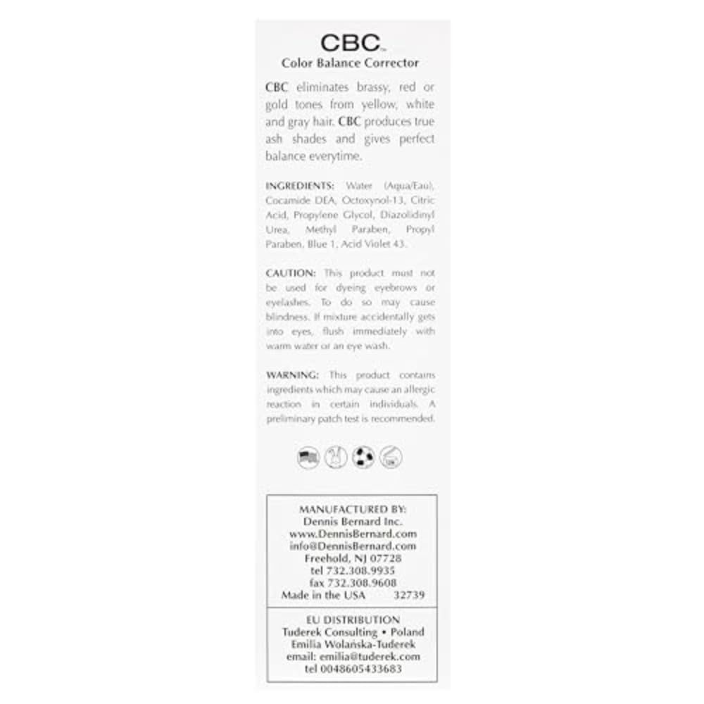 Correcteur de Couleur pour Cheveux CBC 118 ml - Neutralisant Pigments Chauds