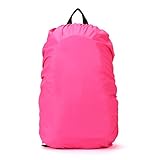 Plegable y conveniente. TOOGOO(R) Nueva Funda de impermeable para proteccion de mochila de excursion de viaje Accesorio de mochila, 35L Rose Rojo