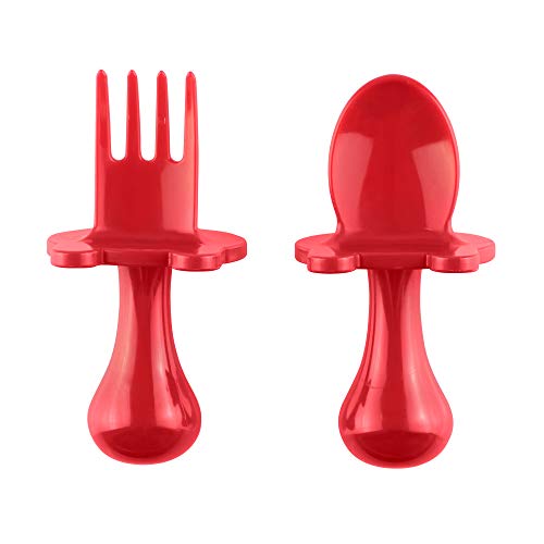 Babyware by eZtotZ Made in USA First Self Feeding Spoon Fork Utensil Set
