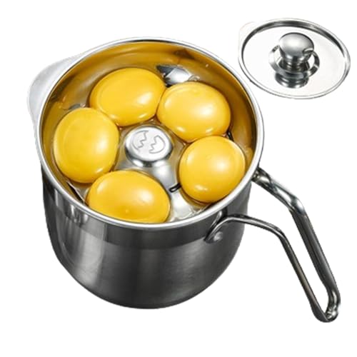 Eiertrenner - Leichter Eiertrenner aus Edelstahl, kompakter Eiertrenner | Eiertrennbecher mit Deckel und Griff, Mehrzweck-spülmaschinenfester Eiertrenner für Küche Baiser Sahne, Kuchen