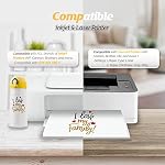 TransOurDream Printable Temporary Tattoo Paper (10 Sheets, A4) Printable Realistic Tattoos for Inkjet & LaserJet Printers, DIY Personalized Waterslide Decal onto Skin, Thigh Tattoo(TA1-10)