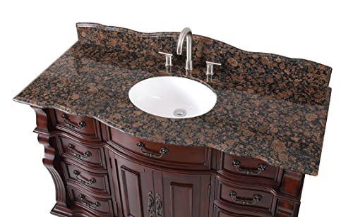 50" Finest Workmanship And Details Large Single Basin Hopkinton Bathroom Sink Vanity Gd-4437Bn-50 #TOP3
