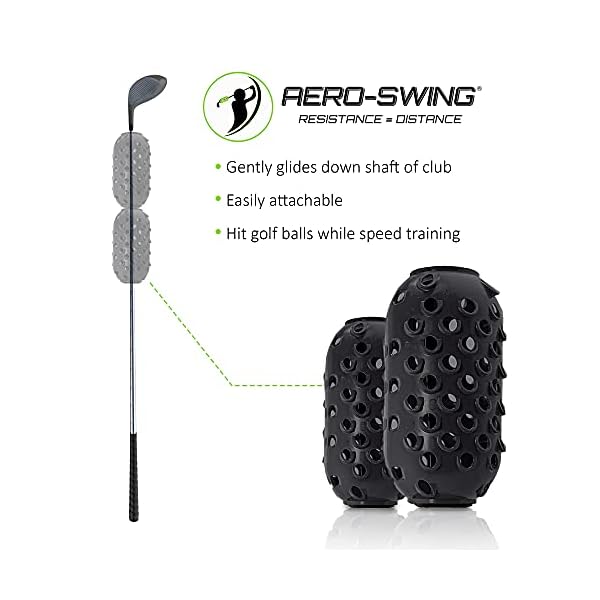 AERO-SWING–Negro–Revolucionario-Swing-Speed-Trainer–Golpea-pelotas-de-golf-mientras-entrenas