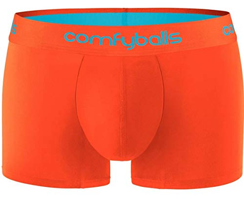 Comfyballs Mens Performance Regular Boxer - Sunset Orange/Blue - Extra Extra Extra Large