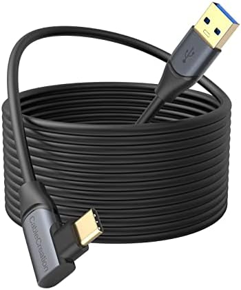 CableCreation Link Cable 16FT/5M 5Gbps Compatible with Oculus/Quest 2/Pico 4 Virtual Reality Headsets,USB 3.2 Gen1 USB C Link Cable for Gaming PC/Steam VR