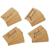 BESTonZON 120 Dankeskarten mit Blumenmotiv Reißfestes Papier Personalisierbar für Kleine Läden Online Shops Restaurants und Boutiquen