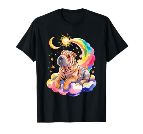 Rainbow Clouds Chinese Shar-Pei Shar Pei T-Shirt
