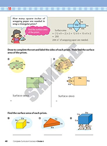 Complete Curriculum Success Grade 6 - Learning Workbook For Sixth Grade Students - English, Math And Science Activities Children Book #TOP3