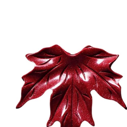 Collier feuille d'érable cinabre unisexe, pendentif naturel sans pierre précieuse