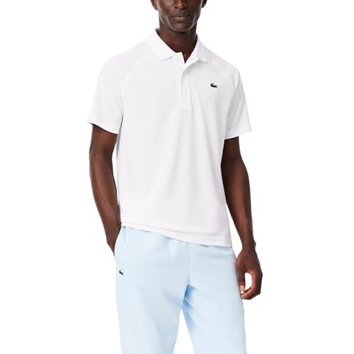 Reviews de Lacoste Blanc comprados en linea. 42 Lacoste - Polo Deportivo de Ajuste Regular para Hombre, Blanco, Large