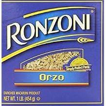 Ronzoni Orzo Enriched Macaroni Non GMO 16 Oz. Pack Of 3.