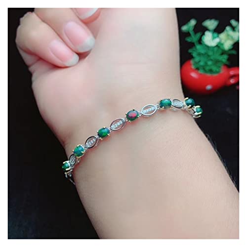Opale noire naturelle de prestige en argent sterling 925 certifié