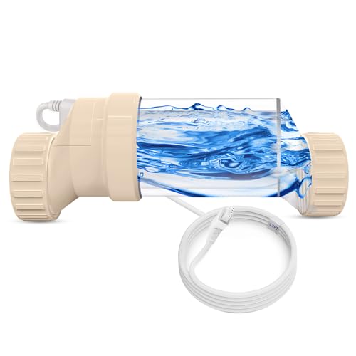 EverCrystal Salt Cell for Pool - Fits for Hayward Salt Cell T-15, up to 40,000 Gallon In-Ground Swimming Pools, Clear Case, 2-Year Warranty