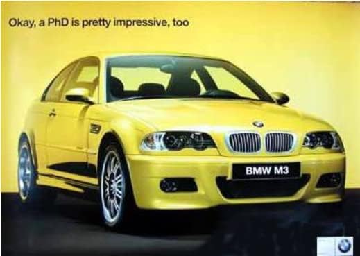 2001 BMW M3 E46 Factory Poster (Rare) Poster Autotrend
