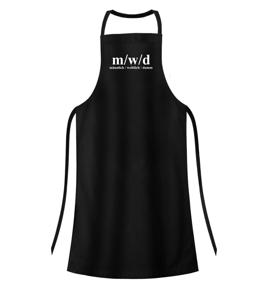 M/W/D - Grembiule da barbecue maschio, femminile, dumm - di alta qualità, Nero , One Size