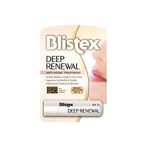 Blistex Deep Renewal Lip Protectant Sunscreen Balm, 0.13 Ounces (3.69g) (Pack of 4) Cover