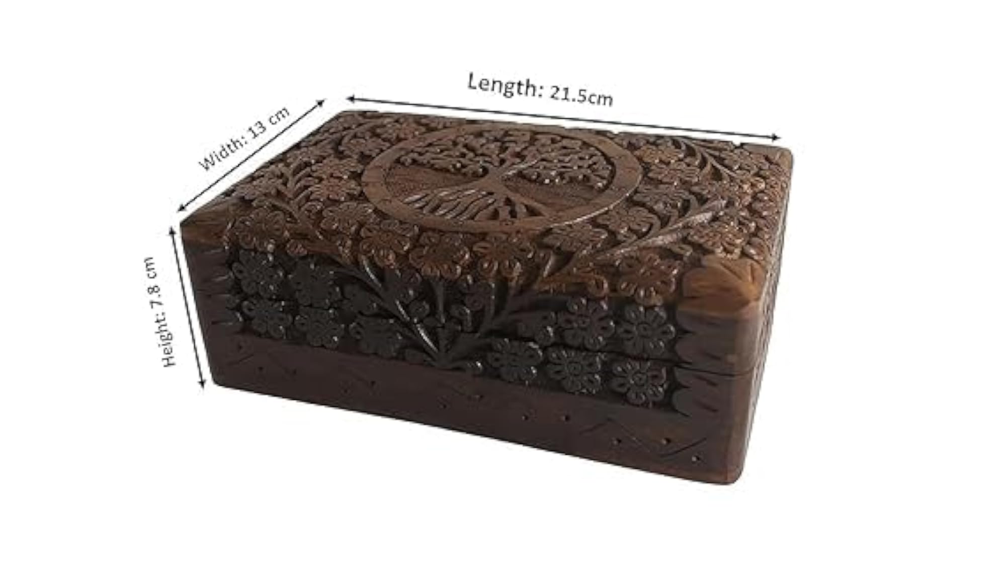 Handmade Sheesham Wooden Jewellery Storage Box