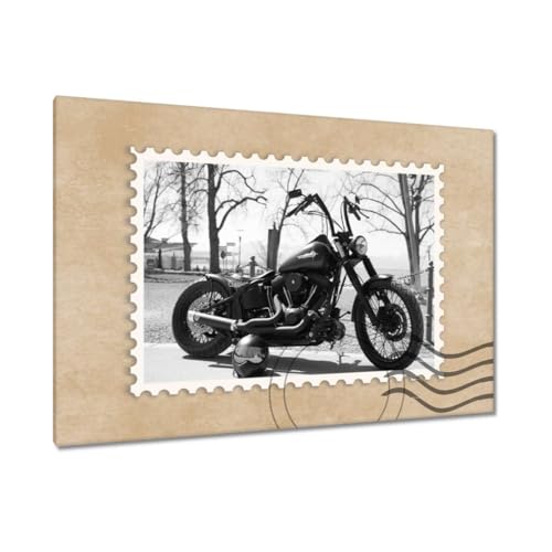 Chopper classique impression sur toile grand format rétro