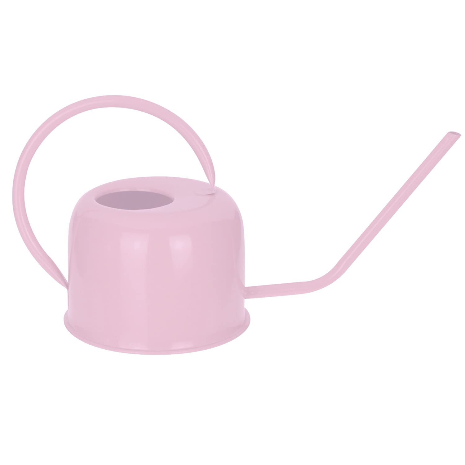 Small Watering Can Metal Long Narrow Spout 1.2L Indoor Outdoor Watering Can Lightweight for Indoor Plants Watering Pot Garden House Home Flowers Hydrate Water Can Gardening Tools (Pink)