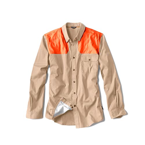 Orvis Men’s Midweight Shooting Shirt - Mens Button Down Long Sleeve Shirts with Ambidextrous Quilted Shooting Patches2