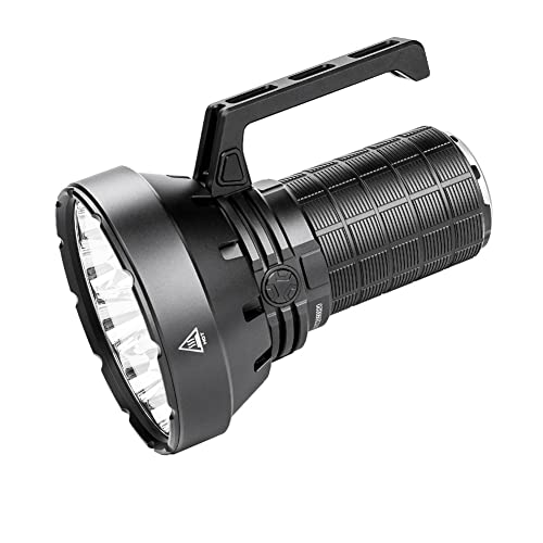 IMALENT SR16 latarka LED, 55000 lumenów, ładowana latarka taktyczna USB, bardzo jasna, zasilana bateryjnie, 7 trybów świecenia, wodoszczelność XHP50, IP56, latarka na zewnątrz, kemping, awaryjne
