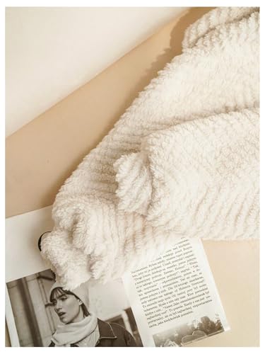 MakeMeChic Girl's Fuzzy Cardigan Sweater Cropped Long Sleeve Open Front Fall Knitted Outerwear3