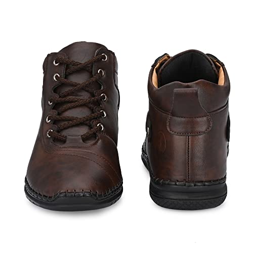 Rising Wolf Synthetic Leather Casual Boots