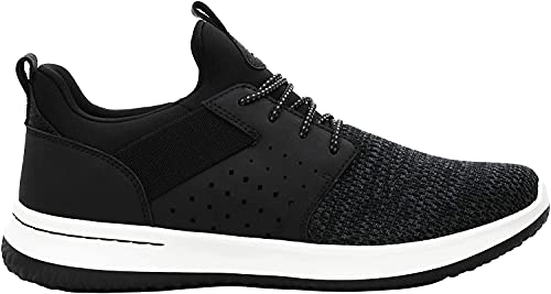Skechers Men's Classic Fit Delson-Camben Black/White Sneaker 8 M US